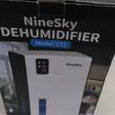 NineSky Dehumidifiers for Home, 95 OZ Water Tank, (1000 sq.ft) Dehumidifiers for Bathroom Bedroom Basement with Auto Shut Off,7 Colors LED Light(White)