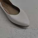 DREAM PAIRS Women's Dress Pointed Toe Flats Ballet Comfort Soft Slip On Casual Flat Shoes for Work Office Business (8.5, White/Pu)