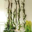 1Pcs 78.9inch Large Bendable Artificial Tree Branches Moss Sturdy Hanging Plants Leaves Grape Vines Thick Tree Trunk Twigs Greenery Stems Cherry Blossom Garland for Halloween Outdoor Forest Decor