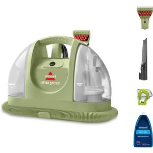 BISSELL Little Green, Upholstery Cleaner Device, Carpet Cleaner for Everyday Stains & Dirts, Washing Vacuum Cleaner, Wet Vacuum Cleaner for Carpets, Upholstery, Car & More, Powerful 340 W Motor, 4098N