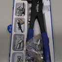 136pcs Rivet Nut Tool Kit Rivnut Tool Nut Rivet Gun kit Wrench Threaded Insert Rivnut Nutsert M6/ M3/M4/M5/M8 Set for Furniture,Decration,Car,Trailer,Boat,and More