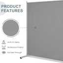 RANTILA Single Large Panel Room Divider, Privacy Screen for Office, Partition Separators, Freestanding Divider 71''W x 69.5''H, Grey