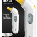 Braun ThermoScan 3 Ear Thermometer, Fast 1 Second Measurement, Audio Fever Indicator, Digital Display, Baby and Infant Friendly