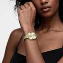 MioHHR Slim Metal Bands Compatible with Apple Watch Bands for Women 49mm 46mm 45mm 44mm 42mm (Series 3/2/1), Stainless Steel Strap Bands for iWatch Series 11 10 9 8 7 6 5 4 3 2 1 SE3/2/1 Ultra 3/2/1, Gold