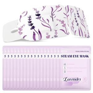 Steam Eye Mask, Heated Eye Mask For Sleep & Dry Eye Relief, Stye Eye Treatment, Warm Compress, Spa, Travel Essentials & Relaxation Disposable Eye Mask, Lavender 18 Pack