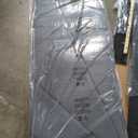 Feonase King Size Bed Frame with Charging Station, Linen Upholstered Platform Bed Frame with Wingback Storage Headboard, Solid Wood Slats Support, No Box Spring Needed, Noise Free, Charcoal Grey