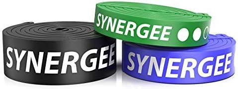 Amazon.com: Synergee Set of 3 Pull Up Assist Bands - Heavy Duty Resistance Super Bands - Power Band Resistance Loop Exercise Bands Mobility & Powerlifting Bands - Perfect for Stretching & Resistance Training : Sports & Outdoors