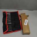 16 Pcs Punch and Chisel Set with Storage Bag, Including Taper Punch, Center Punch, Pin Punch, Cold Chisels and Chisel Gauge for Mechanic and Carpenter