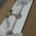 Gold Bathroom Vanity Light 3-Lights Bathroom Light Fixtures Over Mirror with Clear Glass Shade 22.4 inch Wall Sconce Lighting Bath(Exclude E26 Bulb)
