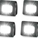 Running Lights 4 Pack Safety Jogging LED Light for Runners and Joggers High Visibility Reflective Running Gear with USB Charging Line and Strong Magnetic Clip for Night Running Walking Hiking