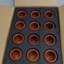 12Pcs 2oz/60ml Cantaritos De Barro Mexicanos,Mini Jarritos De Barro Mexicanos Pottery Cocktail Glasses,Mexican Shot Glasses Taco Tuesday Cups For Celebration,Tequila,Margaritas