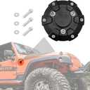 Anina Antenna Base Cover for 2007-2022 Jeep Wrangler JK JKU JL JLU Gladiator JT Steel ABS Antenna Mount Car Aerial Bottom Cover Trim