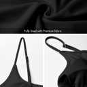 Narecte Sexy One Piece Bathing Suit for Women Tummy Control High Cut One Piece Swimsuit Womens Swim Suit (Black, S)