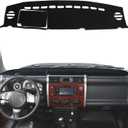 Fit for Toyota FJ Cruiser 2007-2021 Dashboard Cover Mat Sun Pad, Car Center Console Dash Mat Pad Sun Shade Non-Slip Cover, Keeps Your Vehicle Cool, Black