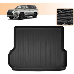 Trunk Mat for Lexus GX 460 2010-2023 - Custom Fit TPE Non Slip Cargo Liner - All Weather Guard Trunk Liner - 3D Shaped Laser Measured Cargo Mats for 2010-2023 Lexus GX GX460