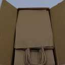 vanhel 50 PCS Gift Bags with Handles,8 x 4.25 x 10.5 Inches,Gift bag,Brown Paper Bags with Handles bulk, Shopping,Party, Retail, Merchandise, Favor