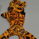 Dog Tiger Halloween Costume Cat Hoodies with Bunny Ears and Tail Puppy Warms Hooded Coat Pet Winter Clothes for Small Medium Dogs Kitten Kitty (Orange, X-Small)