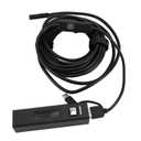 Industrial Borescope Camera 1200P HD Endoscope with 8mm 3 in 1 PVC Snake Camera IP68 Water Enduring 8 LED Lights for Android Sewer Drain Pipe Inspection