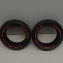 BANGTING 2PCS 60/70-6.5 Scooter Tire Tubeless, 10x2.5 inch Front or Rear Replacement Solid Tires, 10x2.5-6.5 Rubber Tire for Segway Max G30/G30D/G30E/G30E/G30LP/G30D II (Red)