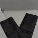 VACVELT Damask Jacquard Satin Fabric by The Yard, 60 Inch Wide Black Satin Fabric Shiny Cloth Fabric, Silky Brocade Fabric for Bridal Dress, Wedding Decorations, Crafts, Sewing, Draping (1 Yard)