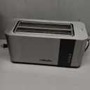 Mueller UltraToast Full Stainless Steel Toaster 4 Slice, Long Extra-Wide Slots for Bagels and Waffles, 6 Browning Levels, LED Display, Cancel/Defrost/Reheat Functions & Removable Tray, Kitchen Gadgets