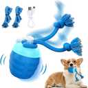Interactive Dog Toys, [2026 Newly Upgraded] Interactive Dog Ball for Medium/Large Dogs, Automatic Moving Dogs Toy Wicked Ball for Boredom & Training, Play Music, USB Rechargeable(Blue)