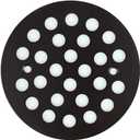 4-1/4 Inch Screw-in Round Floor Drain Cover Replacement Shower Drainer Grates (Black)