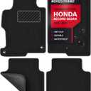 Nordstrand Floor Mats for Honda Accord 2013 2014 2015 2016 2017 Sedan 9 - Tailored 3D Fit - Front & Rear Set of 4 - Rubber Anti-Slip Back - 22oz Carpet Mat Heavy Duty - All Weather Car Liner Floormats