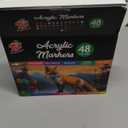 TBC The Best Crafts Acrylic Paint Markers, 48 Colors Water-Based Paint Pens for Art and Craft Projects, Multi-Surface Use on Fabric, Glass, Wood, Stone, Metal, Ceramic, Canvas, Rock