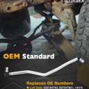 Adjustable Drag Link Set, Compatible with Husqvarna Poulan Craftsman, Left Driver & Right Hand Side, Improved Steering Drag Link Kit w/ Flexible Tie Rod End, Replace#532194740 532194741 194740 194741