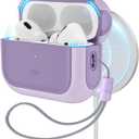 ESR for AirPods Pro 2 Case, Compatible with Airpods Pro Case 2nd / 1st Generation (2023/2022/2019), Compatible with MagSafe, Full Drop Protection Cover with Lanyard, Purple
