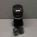 Mini Single Serve Coffee Maker for K Cup and Ground Coffee, Fast Brew One Cup Coffee Machine with Descaling Reminder and Water Window, 6 to 12 oz. Brew Sizes, Black (9.45 Inches)