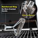 GRILLART Grill Brush [Wire + Helix] Combined BBQ Brush - Safe & Efficient Grill Cleaning Brush - 18" Grill Cleaner Brush Scrubber for Gas/Porcelain/Charbroil Grates  BBQ Accessories Gifts for Men/Dad