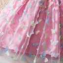 NNJXD Flower Girl Embroidery Dress Little Princess Tie Bowknot Summer Casual Dresses (Pink, XS)