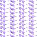 Cindeer 40 Pairs Rimless Star Shape Sunglasses Colorful Transparent Sunglasses Pentagram Glasses for Adult (Purple)