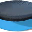 SAFANA 6ft Inflatable Pool Covers for Above Ground Pools [ Cover Diameter: 6ft ] Round Pool Cover for Inflatable Easy Set Pool with Elastic Band, Swimming Pool Windproof Dustproof