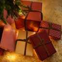 Zhengmy 24 Pcs 20'' 25'' 30'' Christmas Velvet Garland Ties Christmas Decorative Twist Ties for Banister Reusable and Flexible Wreath Twist for Xmas Home Decorations Holiday Craft Wrapping (Brown)