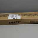 EMART Backdrop Stand, 6.5x10 ft Adjustable Photo Background Pipe and Drape Photography Kit with Heavy Duty Metal Flat Base for Parties, Wedding, Video Studio, Birthday - Black