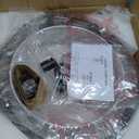 DLLT 3 Lights Semi Flush Mount Ceiling Light Fixture, Modern Black Ceiling Lamp with Double Fabric Shade, Close to Ceiling Lamps for Kitchen, Bedroom, Hallway, Dining Room