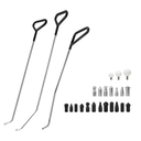 WHDZ Paintless Dent Repair Tools Car Dents Removal Rods Kit with Tips Repair Set for Auto Body Removal of Hail Dents