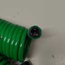 Retractable Garden Hose 66 FT, EVA Flexible Curly Water Pipes with 7-Pattern Spray Nozzle for Boat, Greenhouse, Yard, Patio, Green
