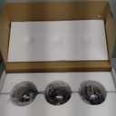 Creative Scents Dublin Brown Decorative Tray & Orb Set - 4-Piece Centerpiece for Living Room, Dining Room & Entry Table Decor