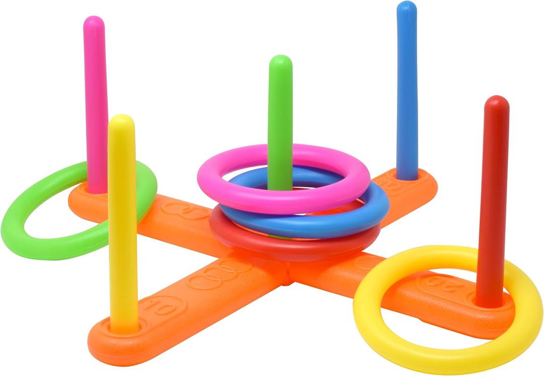 Kiddie Play Ring Toss Game for Kids Party Games for Kids Indoor & Outdoor Play