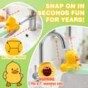Skyroku Duck-Tastic Faucet Extender for Toddlers Adjust to Kick (See Video) Splash-Proof Sink Extender for Front-Facing Faucets Only BPA-Free for Bathroom