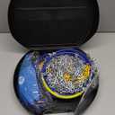 Snow-Chains Auto Fixing 1 Min Quick Fit Easy Installation Tire-Chains, Portable Reusable Universal Emergency Tire Traction Chain for Passenger Car, Pickup Trucks and SUV - Set of 2 (HKN-60)