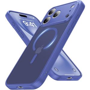 Faiono Magnetic for iPhone 17 Pro Max Case [Full Camera Protection][Military-Grade Protection][Compatible with MagSafe] Shockproof Protective Slim Phone Case for iPhone 17 Pro Max, Cobalt Blue