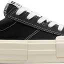 Converse Unisex Adult Cruise Canvas Low Top Sneaker (11.5 Women/10 Men, Black/White/Black)