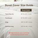 Duvet Cover Twin Size/Twin XL Size Only - Premium 400 Thread Count, Natural 100% Cotton Bed Duvet Cover, Soft Sateen, Button Closure and Corner Ties - Ivory (Pale Tone)