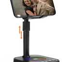 Gifts for Men Women, Adjustable Phone Stand Bluetooth Speaker, Birthday Gifts Him Husband, Phone Holder for Kitchen Desk Bedroom, Cool Tech Gadget for Dad Mom Boyfriend, Christmas Ideal
