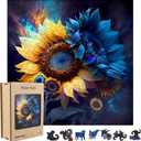 Wooden Puzzle for Adults, 248 Piece Unique Animal Shaped Jigsaw Puzzles, Family Game Gift for Adults and Teenagers (11.2 * 11.2in)